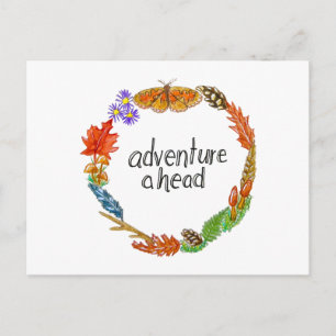 Carte postale Aventure en avant