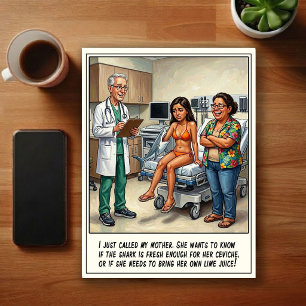 Carte Postale Aventures de salle d'urgence dessin animé