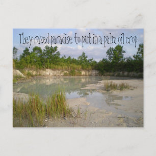 Carte Postale Avertissement De l'environnement sur le changement
