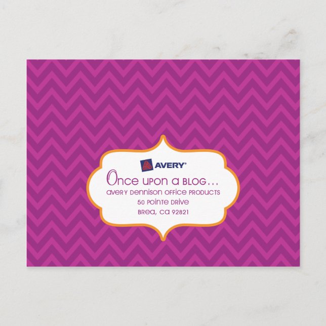 Carte postale Avery SocialLuxe (Devant)