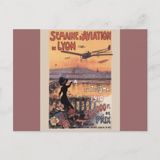 Carte Postale Aviation vintage (Devant)