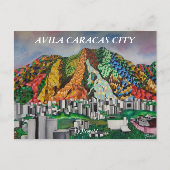 CARTE POSTALE AVILA MELANGE CARACAS (Devant)