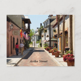 Carte Postale Aviles street St Augustine, Floride