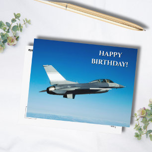 Carte Postale Avion à réaction photo, Cool Aviation Anniversaire