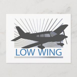 Carte Postale Avion basse aile