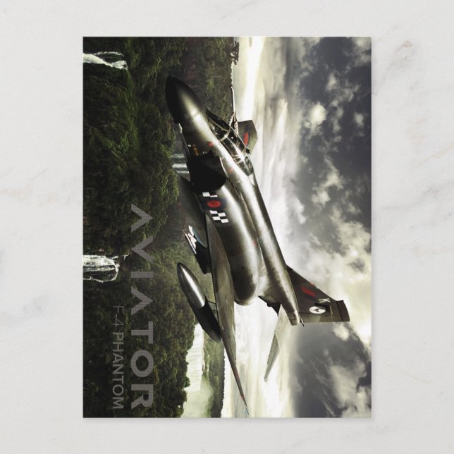 Carte Postale Avion de chasse fantôme F-4 (Devant)