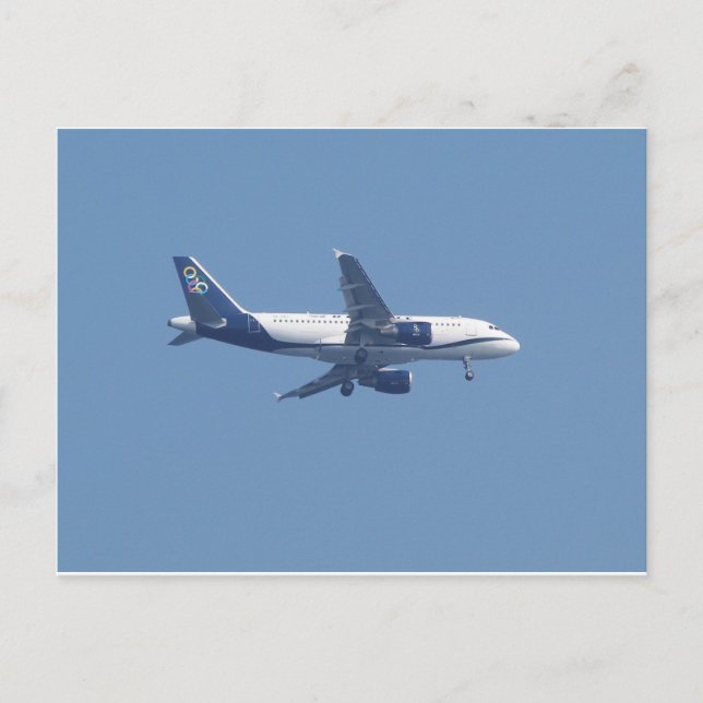 Carte Postale Avion de passagers grec (Devant)