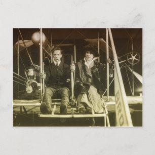 Carte Postale avion vintage