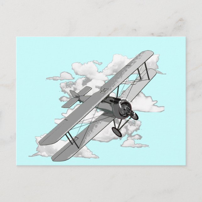 Carte Postale Avion vintage (Devant)