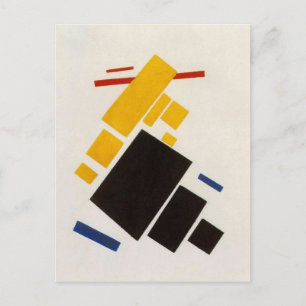 Carte Postale Avion volant par Kazimir Malevich