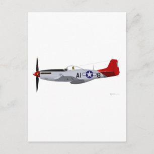 Carte Postale Avions nord-américains P-51D Mustang Tuskegee