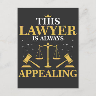 Carte Postale Avocat Cadeau Faculté de Droit Nouveau Procureur