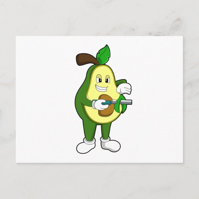 Carte Postale Avocat coiffeur au rasoir (Devant)
