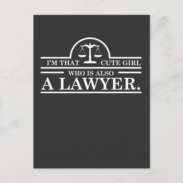 Carte Postale Avocat tribunal droit droit droit étudiant avocat  (Devant)