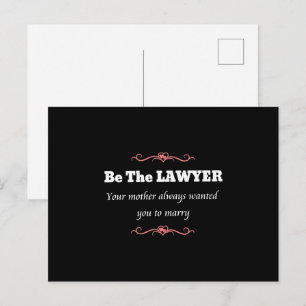 Carte Postale Avocate - Mentalité Motivationnelle, Féministe