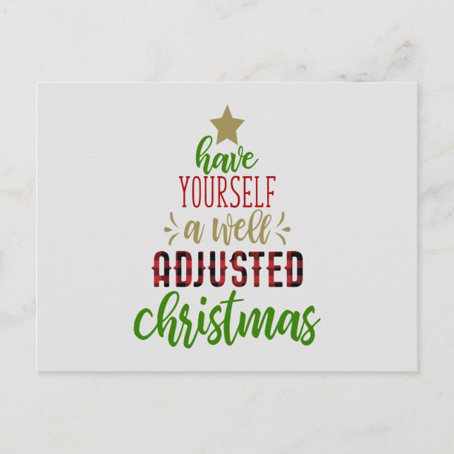 Carte Postale Avoir bien ajusté Noël, Chiropratique (Devant)
