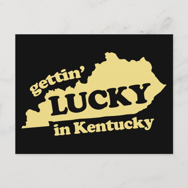 Carte Postale avoir de la chance au kentucky (Devant)