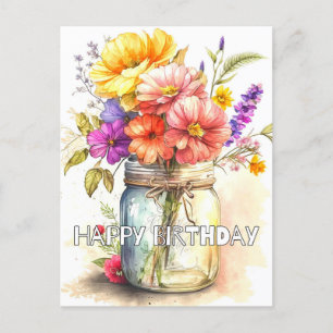 Carte Postale Avoir Un Anniversaire Très Heureux