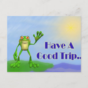 Carte Postale Avoir Une Bonne Grenouille De Voyage