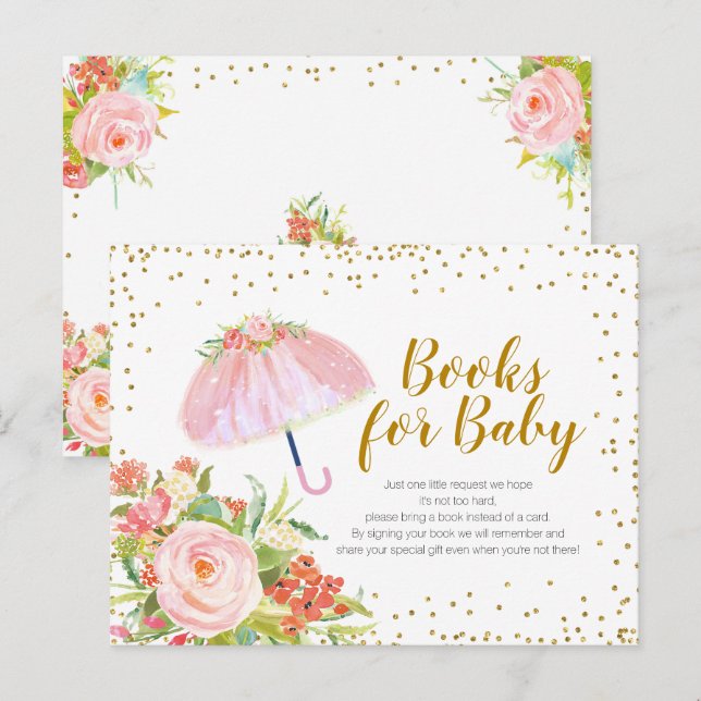 Carte Postale Avril Douches Apporter mai Fleurs Livres pour bébé (Devant / Derrière)