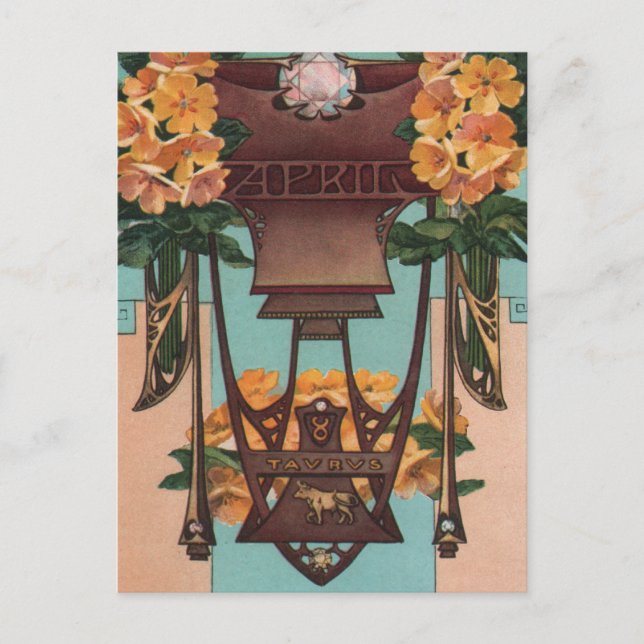 Carte Postale Avril - Taurus (Devant)