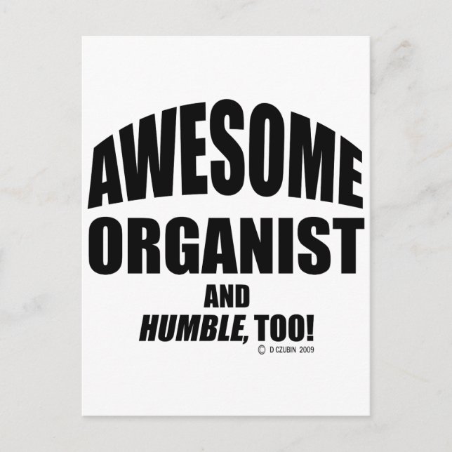 Carte Postale Awesome Organist (Devant)