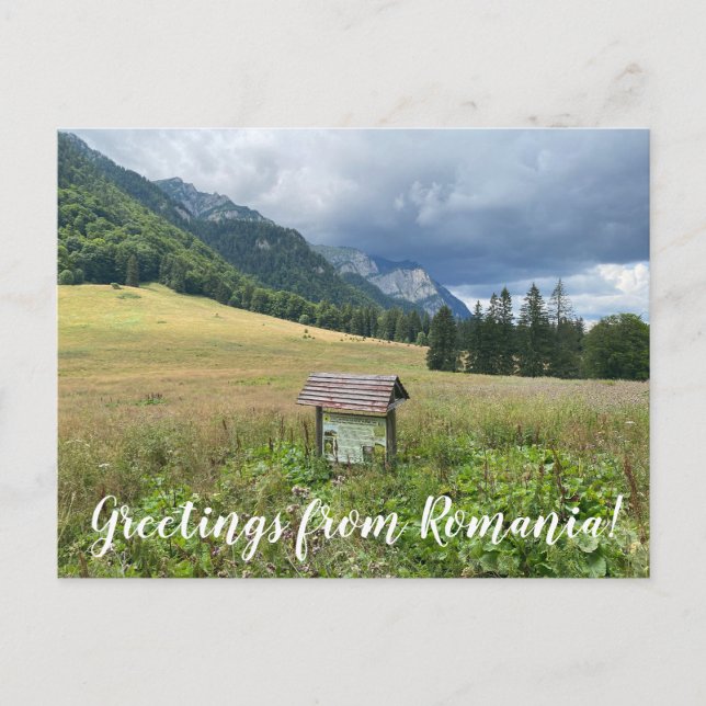 Carte Postale aWorld2Celebrate : Salutations de Roumanie! (Devant)