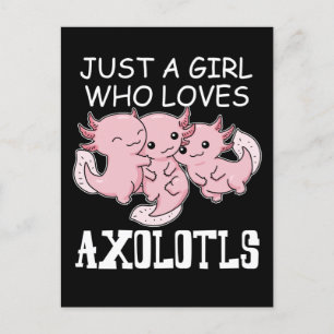 Carte Postale Axolotl Enfants Kawaii Axolotl Cadeaux Filles Axol