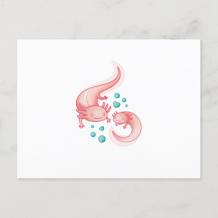 Carte Postale Axolotls