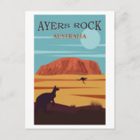 Ayers Rock, Australie Affiche de voyage