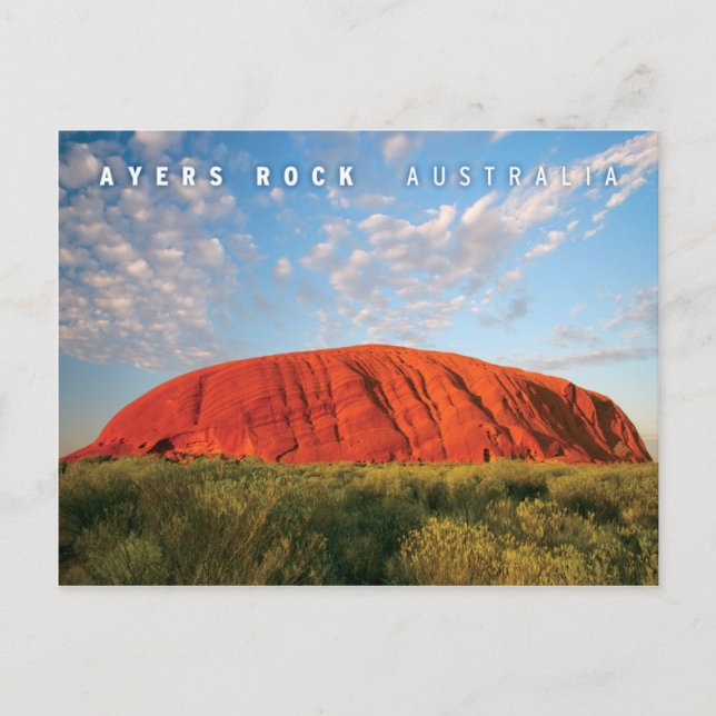 Carte Postale ayers rock en australie (Devant)