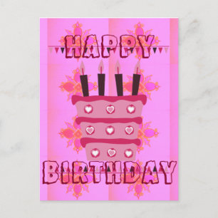 Carte Postale Ayez un merveilleux anniversaire heureux