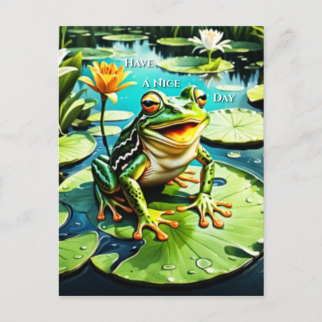 Carte Postale Ayez Une Belle Grenouille À Leap Day (Devant)