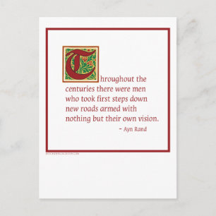 Carte Postale Ayn Rand