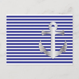 Carte Postale Aziza Stripes & Marine Blue Seaman