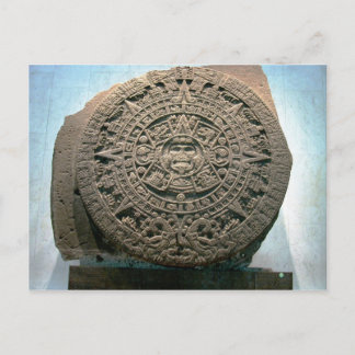 Carte Postale Aztec "Calendrier du soleil", Mexico