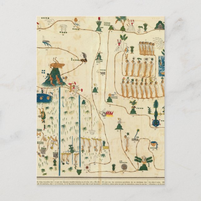 Carte Postale Aztec Mexico Valley 2 (Devant)