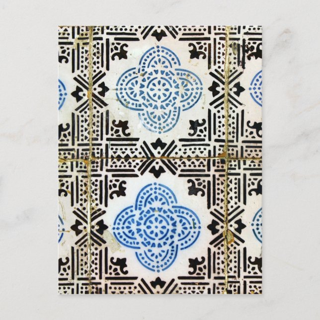 Carte Postale Azulejos, Carreaux portugais (Devant)