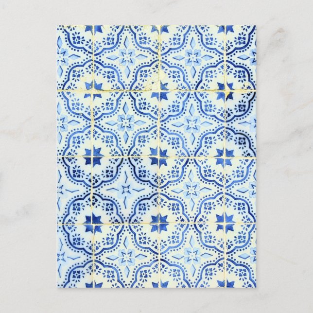 Carte Postale Azulejos, Carreaux portugais (Devant)