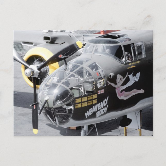 CARTE POSTALE B25 MITCHELL BOMBER "HEAVENLY BODY" NESE ART (Devant)