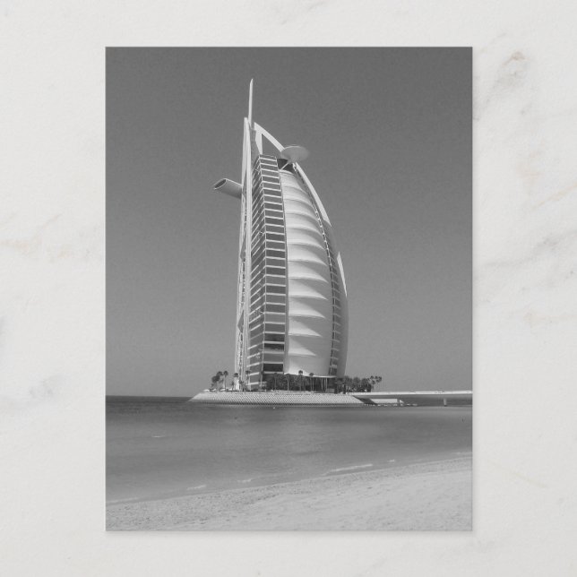 Carte Postale B&W Burj Al Arab (Devant)
