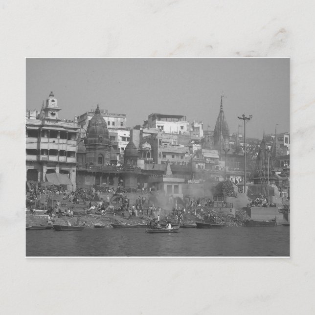 Carte Postale B&W Ganges (Devant)