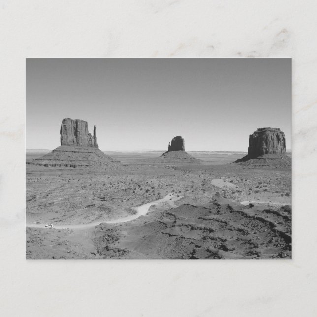 Carte Postale B&W Monument Valley 3 (Devant)