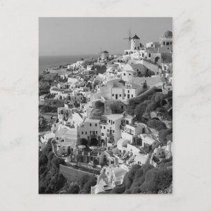 Carte Postale B&W Santorini 5
