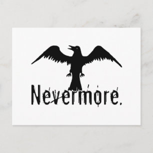 Carte Postale B&W Tribal Raven Nevermore