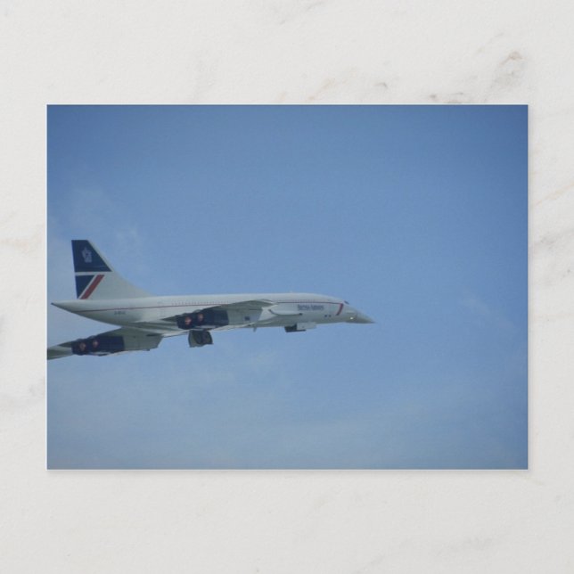Carte Postale BA Concorde, take-off (Devant)