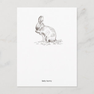 Carte postale Baby Bunny