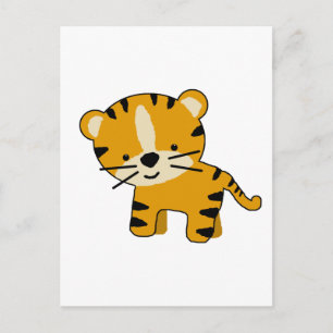 Carte Postale Baby Cartoon Tiger Boy