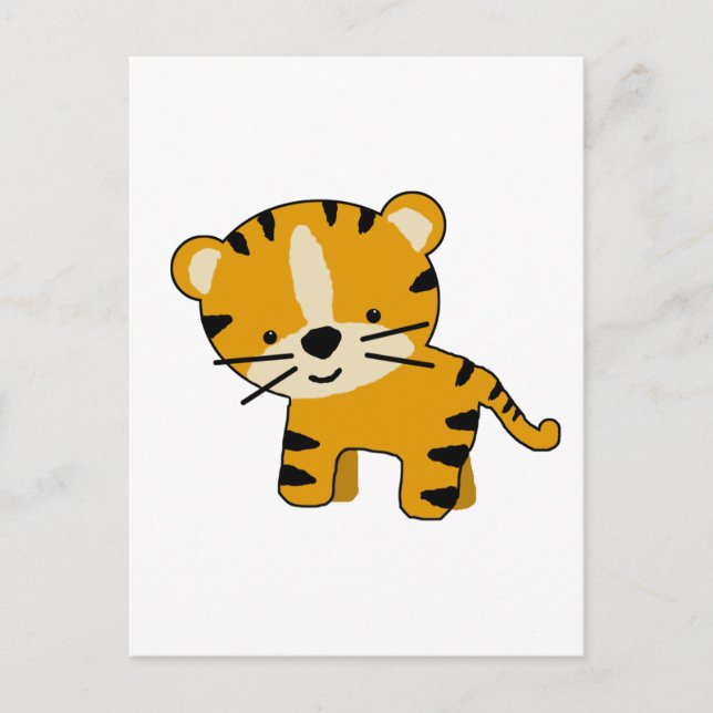 Carte Postale Baby Cartoon Tiger Boy (Devant)