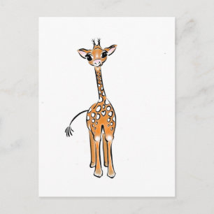 Carte Postale Baby Giraffe